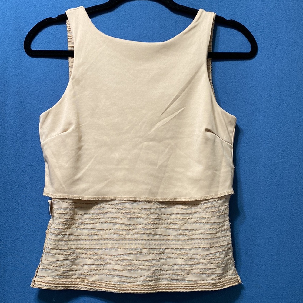 Open back lurex shine top half lining and side slits used size M Hotkiss - Picture 9 of 16
